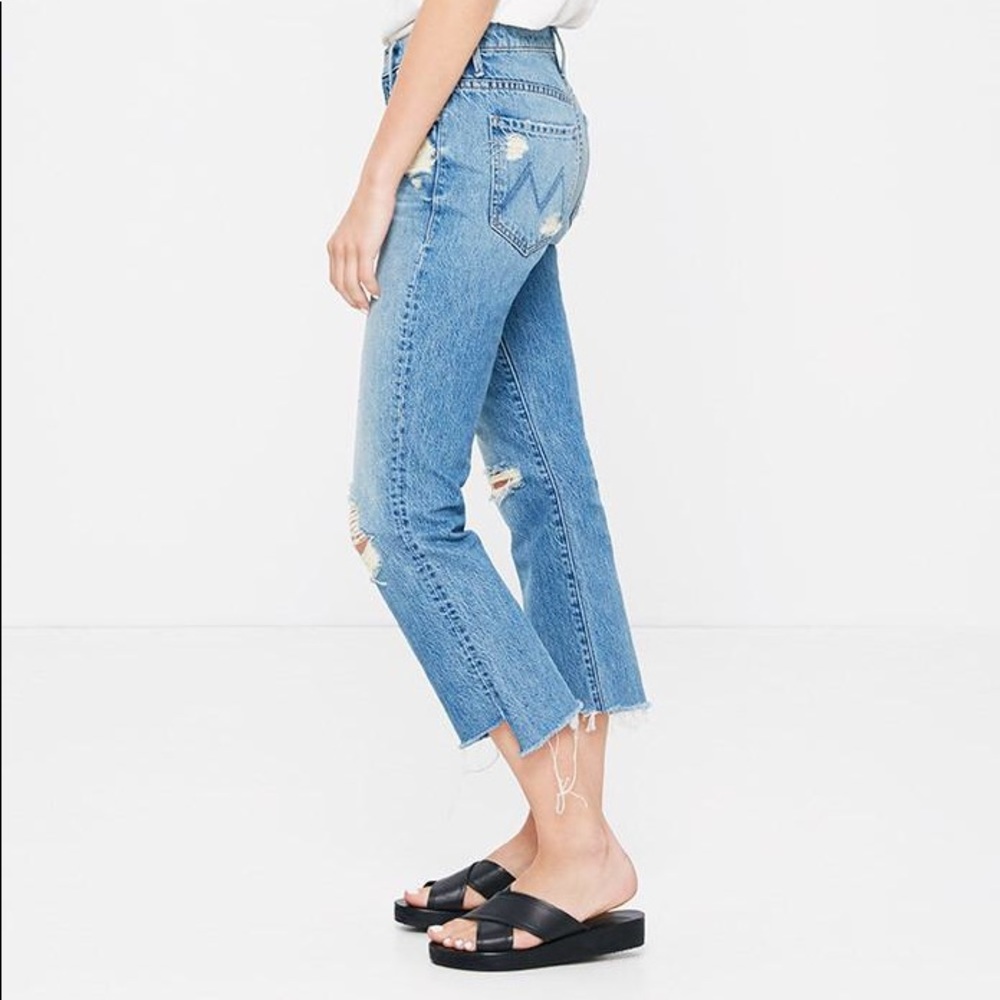 Mother Denim Insider Crop Step Fray Jeans